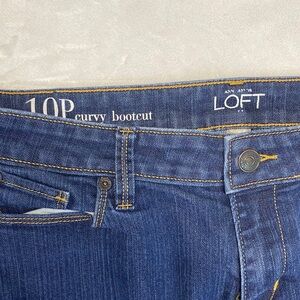 LOFT Curvy Bootcut Jeans - Indigo Denim - 10 P (petite)